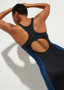 Schnelltrocknender Sport-Badeanzug in Langgröße mit Bein Damen Nachhaltigere Materialien|Sport Bademode