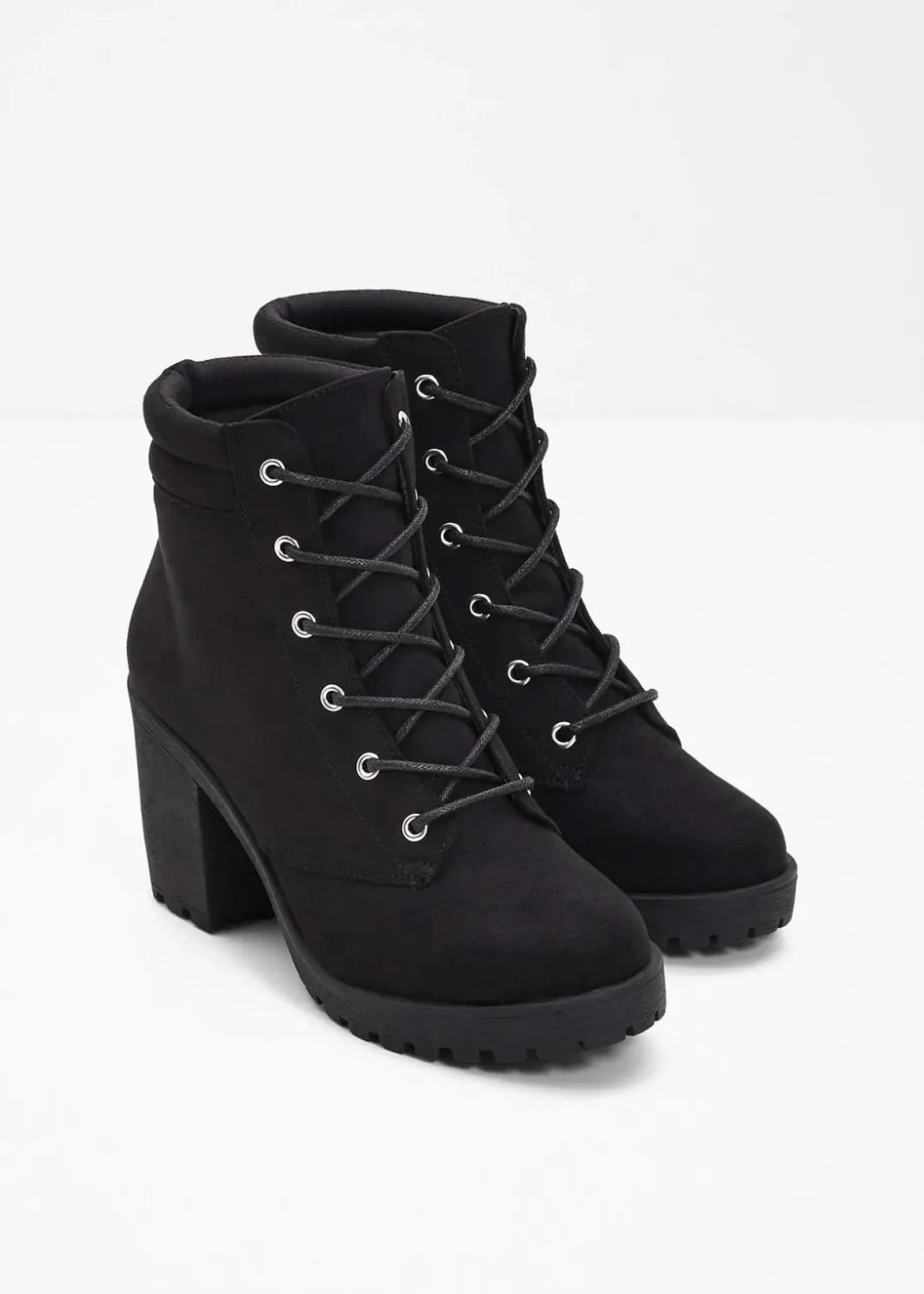 Clearance Schnürboots mit Blockabsatz Damen Boots