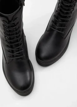 Damen bonprix Boots|Schnürboots mit Plateau-Sohle