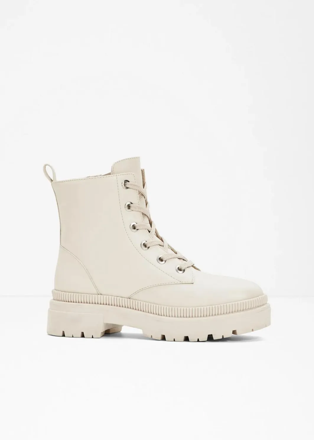 Damen bonprix Boots|Schnürboots mit Profilsohle