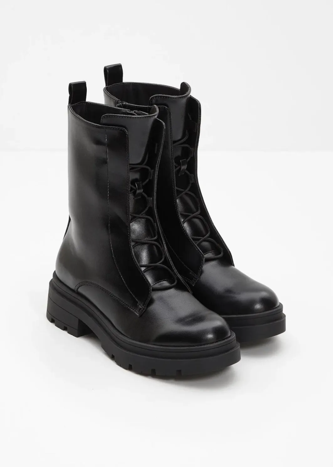 Outlet Schnürboots mit Profilsohle Damen Boots