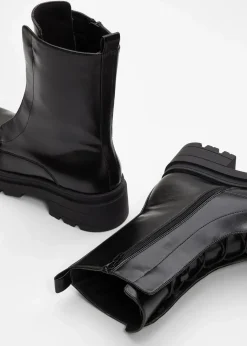 Outlet Schnürboots mit Profilsohle Damen Boots