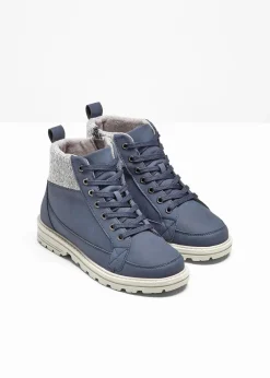 Damen bonprix Boots|Schnürboots mit Profilsohle