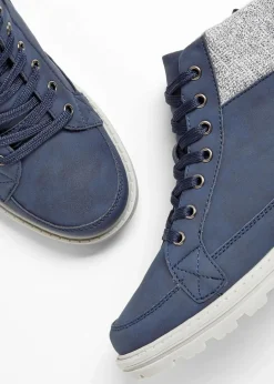 Damen bonprix Boots|Schnürboots mit Profilsohle