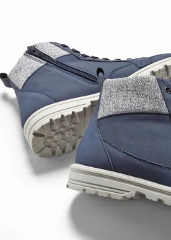 Damen bonprix Boots|Schnürboots mit Profilsohle