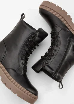 Discount Schnürboots mit Profilsohle Damen Boots