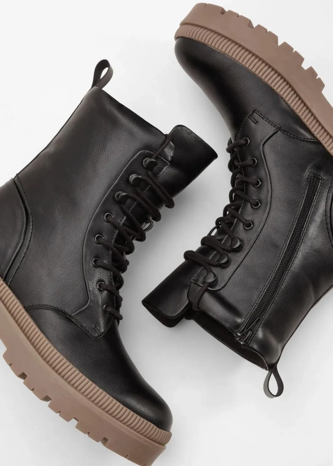 Discount Schnürboots mit Profilsohle Damen Boots