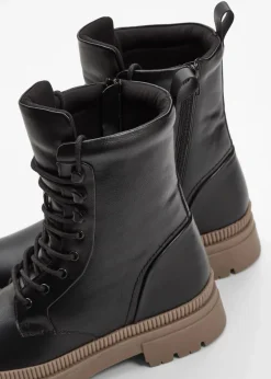 Discount Schnürboots mit Profilsohle Damen Boots