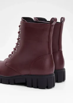 Sale Schnürboots mit Profilsohle Damen Boots