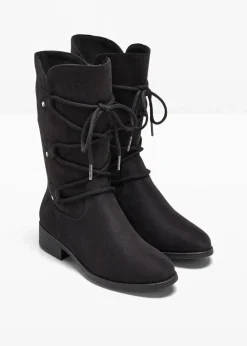 Damen bonprix Gefütterte Winterschuhe|Stiefel|Schnürstiefel