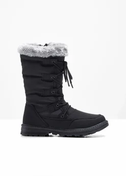 Damen bonprix Komfortschuhe|Gefütterte Winterschuhe|Schnürstiefel