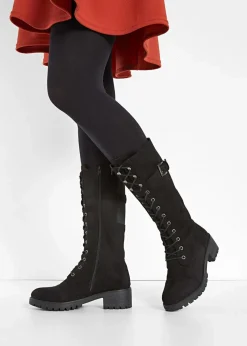 New Schnürstiefel Damen Stiefel