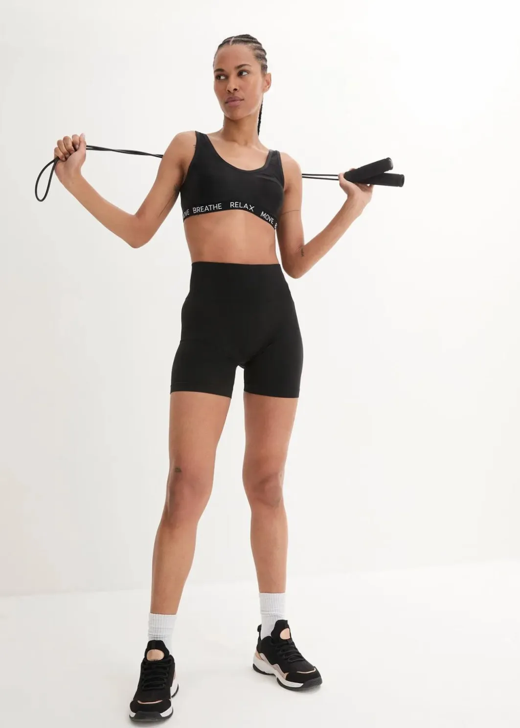 Damen bonprix Radler & Oberschenkelschutz|Sportbekleidung|Seamless Funktionsradler
