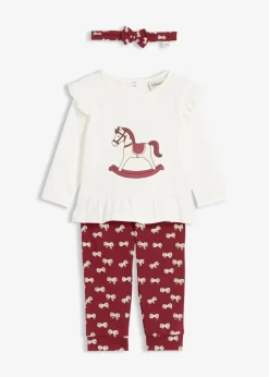 Discount Set aus Longshirt, Leggings und Stirnband aus reiner Bio-Baumwolle (3-tlg.Set) Kinder Shirts & Pullover|Overalls & Sets