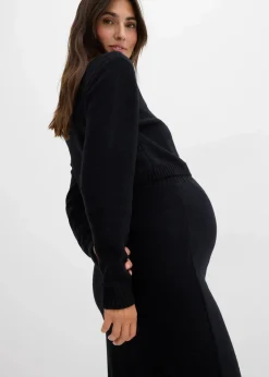 Hot Set aus Pullover und Rock für die Schwangerschaft und danach aus Bio-Baumwolle (2. tlg Set) Damen Bekleidung·Blazer|Umstandsmode