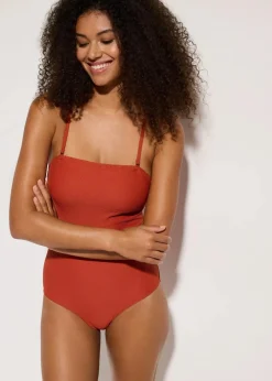 Damen bonprix Nachhaltigere Materialien|Badeanzüge|Shape Badeanzug aus Strukturware mittlere Formkraft