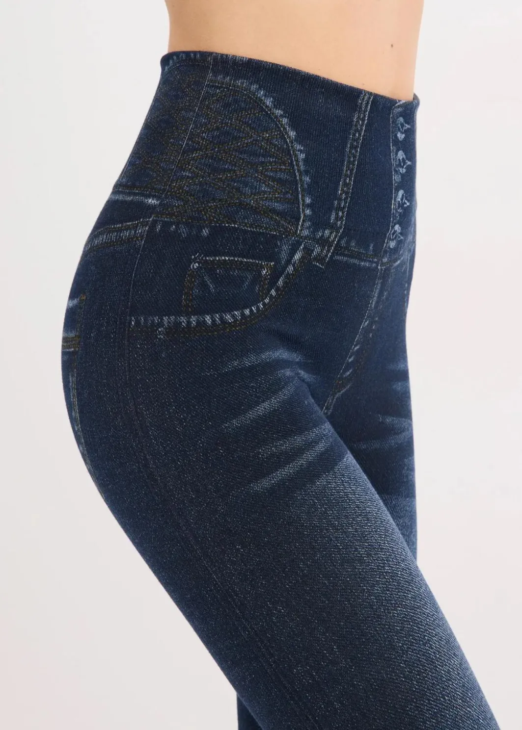Discount Shape Seamless Strumpfleggings Jeansoptik mit starker Formkraft Damen Hosen|Socken & Strumpfhosen