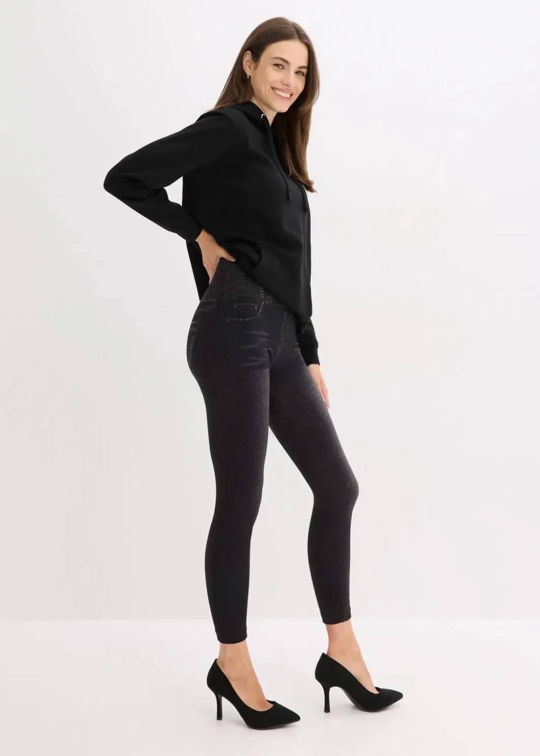 Best Shape Seamless Strumpfleggings Jeansoptik mit starker Formkraft Damen Wäsche·Shapewear|Wäsche·Socken & Strumpfhosen