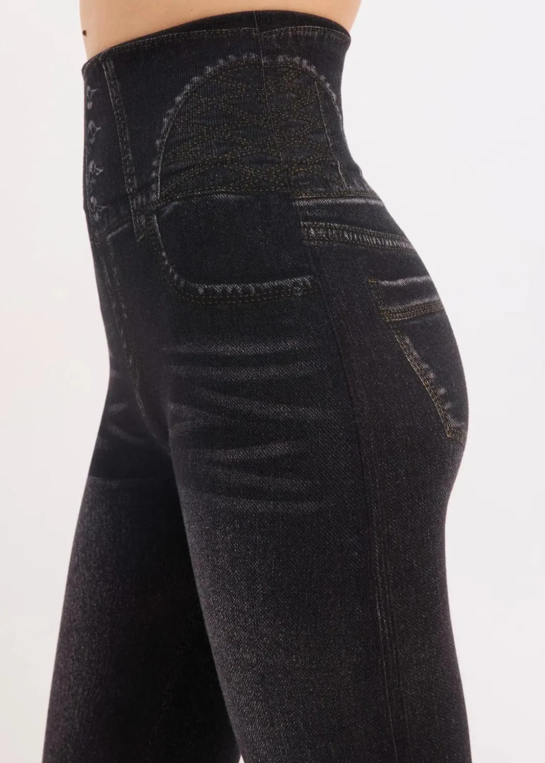 Best Shape Seamless Strumpfleggings Jeansoptik mit starker Formkraft Damen Wäsche·Shapewear|Wäsche·Socken & Strumpfhosen