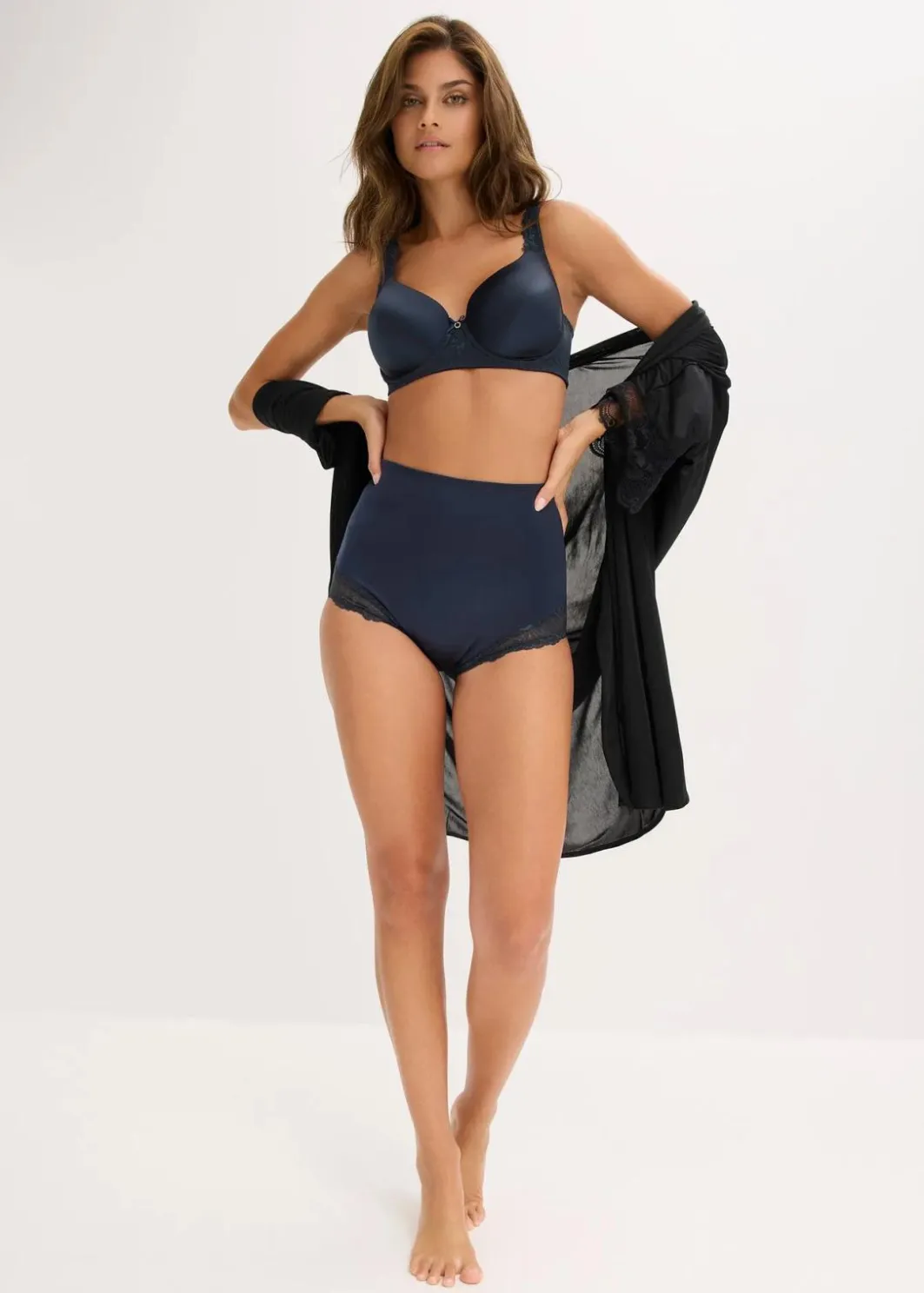 Damen bonprix Shapewear|Höschen|Shape Slip mit Glanzeffekt und mittlerer Formkraft (2er Pack)