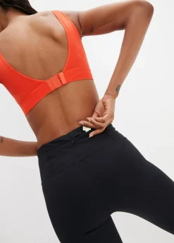 Damen bonprix Bekleidung·Sweat|Bekleidung·Kleider|Shaping Sport-Leggings mit Tasche, 3/4-Länge​