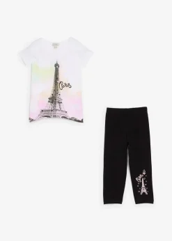 Sale Shirt + 3/4 Leggings aus reiner Bio-Baumwolle (2-tlg) Kinder Mädchen 9-16 Jahre·Shirts & Blusen|Mädchen 9-16 Jahre·Hosen & Leggings