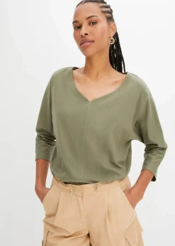 Damen bonprix Nachhaltigere Materialien|Shirts & Tops|Shirt aus Bio Baumwolle