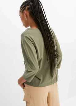 Damen bonprix Nachhaltigere Materialien|Shirts & Tops|Shirt aus Bio Baumwolle