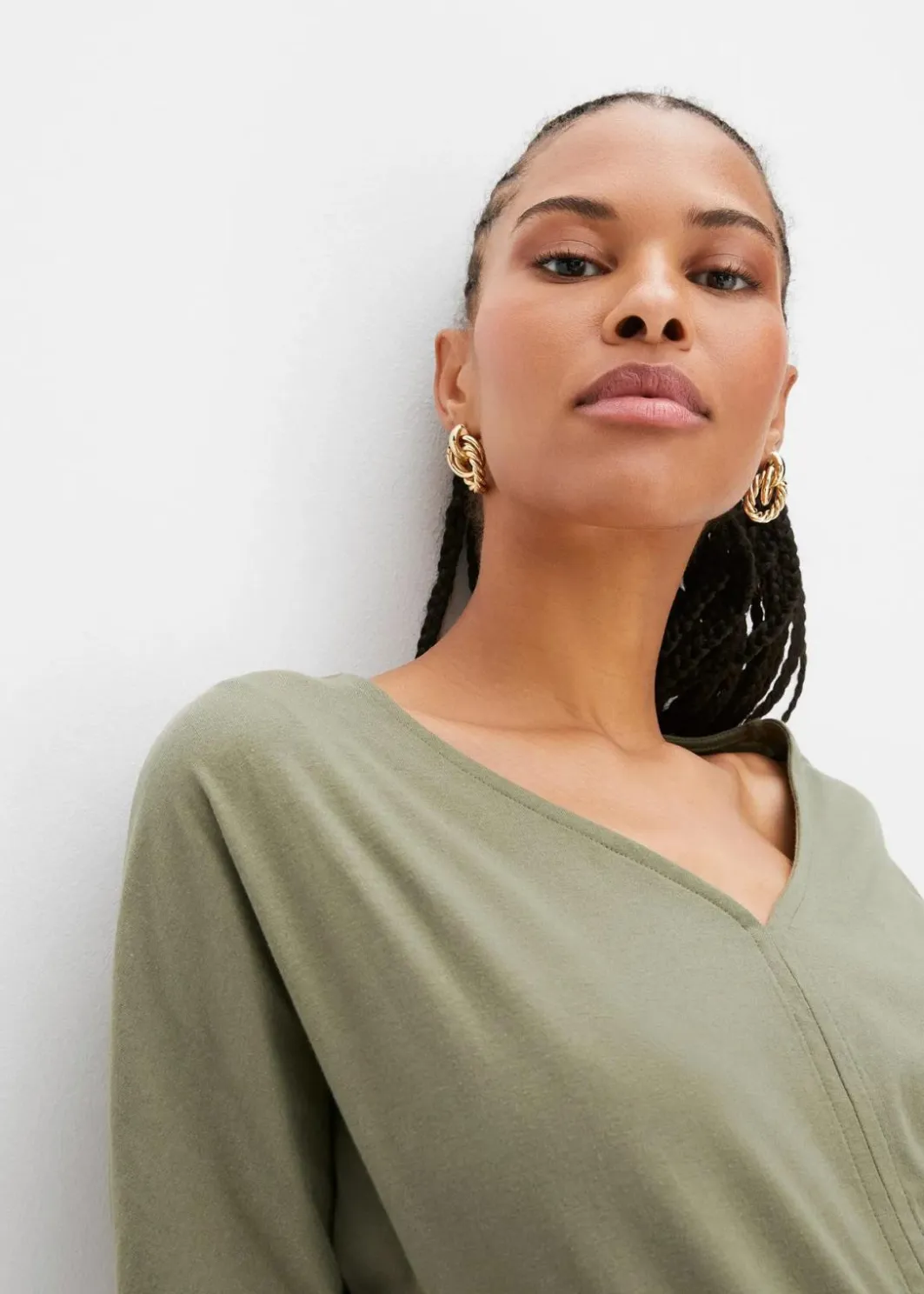Damen bonprix Nachhaltigere Materialien|Shirts & Tops|Shirt aus Bio Baumwolle