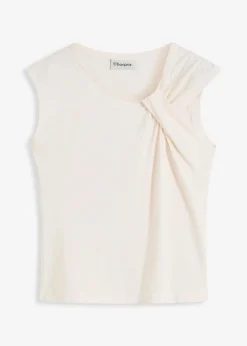 Damen bonprix Shirts & Tops|Shirt aus elastischem Baumwoll-Mix
