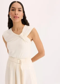 Damen bonprix Shirts & Tops|Shirt aus elastischem Baumwoll-Mix