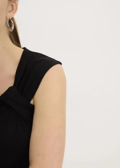 Damen bonprix Shirts & Tops|Shirt aus elastischem Baumwoll-Mix