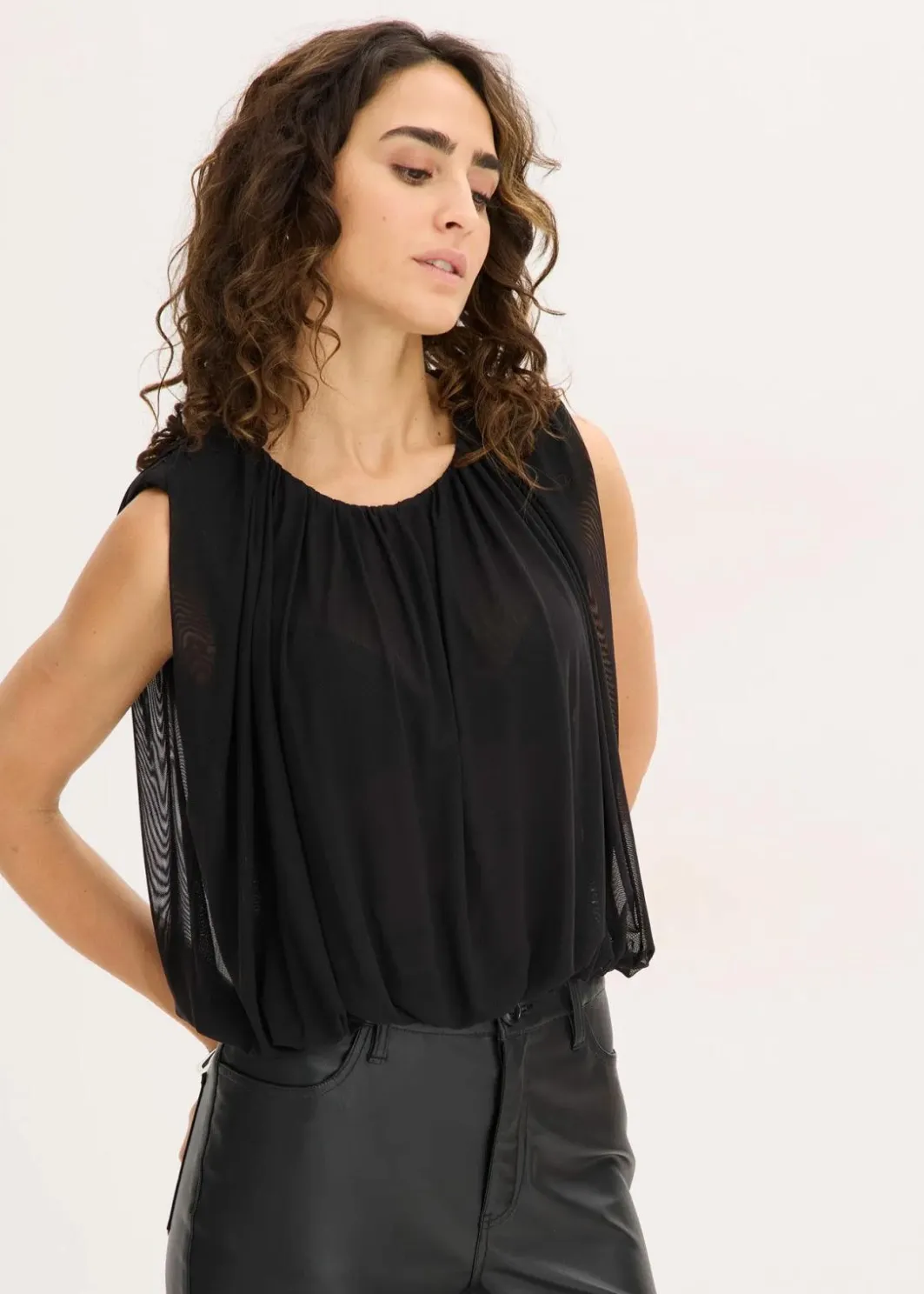 Damen bonprix Shirts & Tops|Shirt aus feinem Mesh