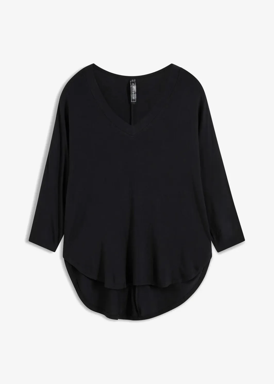 Damen bonprix Shirts & Tops|Shirt aus fließendem Viskose-Mix