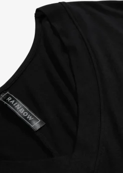 Damen bonprix Shirts & Tops|Shirt aus fließendem Viskose-Mix