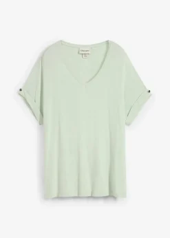 Damen bonprix Nachhaltigere Materialien|Shirts & Tops|Shirt aus fließendem Viskose-Mix