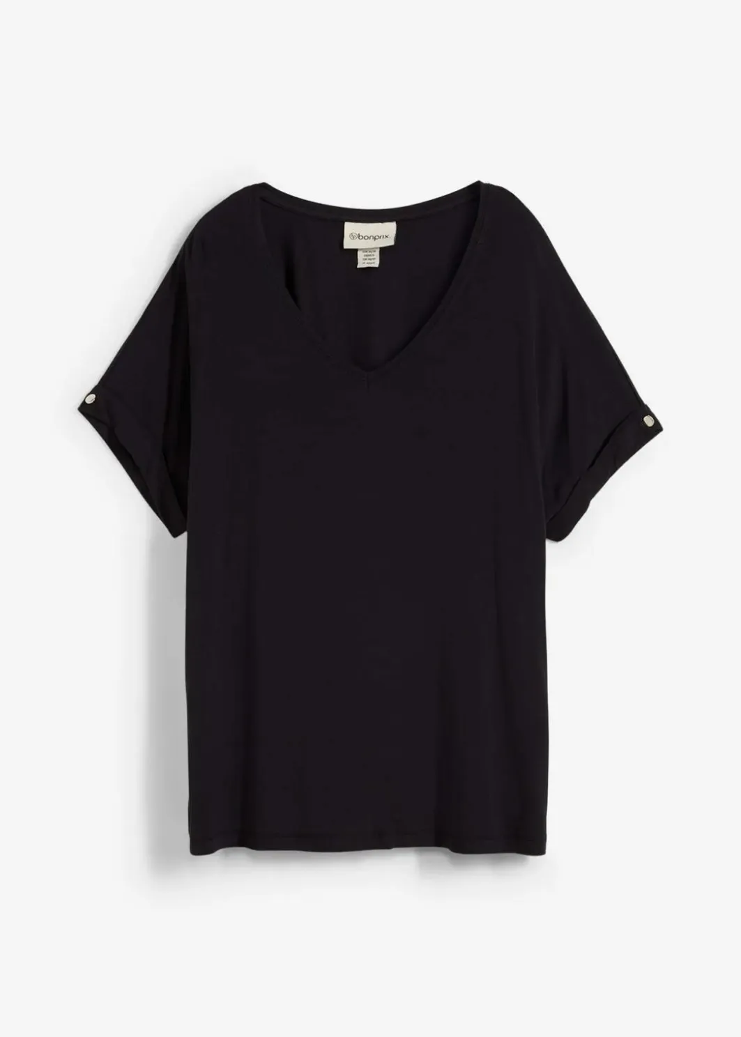 Damen bonprix Nachhaltigere Materialien|Shirts & Tops|Shirt aus fließendem Viskose-Mix