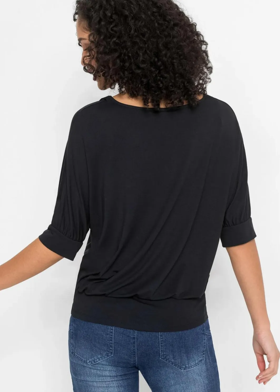Shirt aus fließendem Viskose-Mix Damen Nachhaltigere Materialien|Shirts & Tops