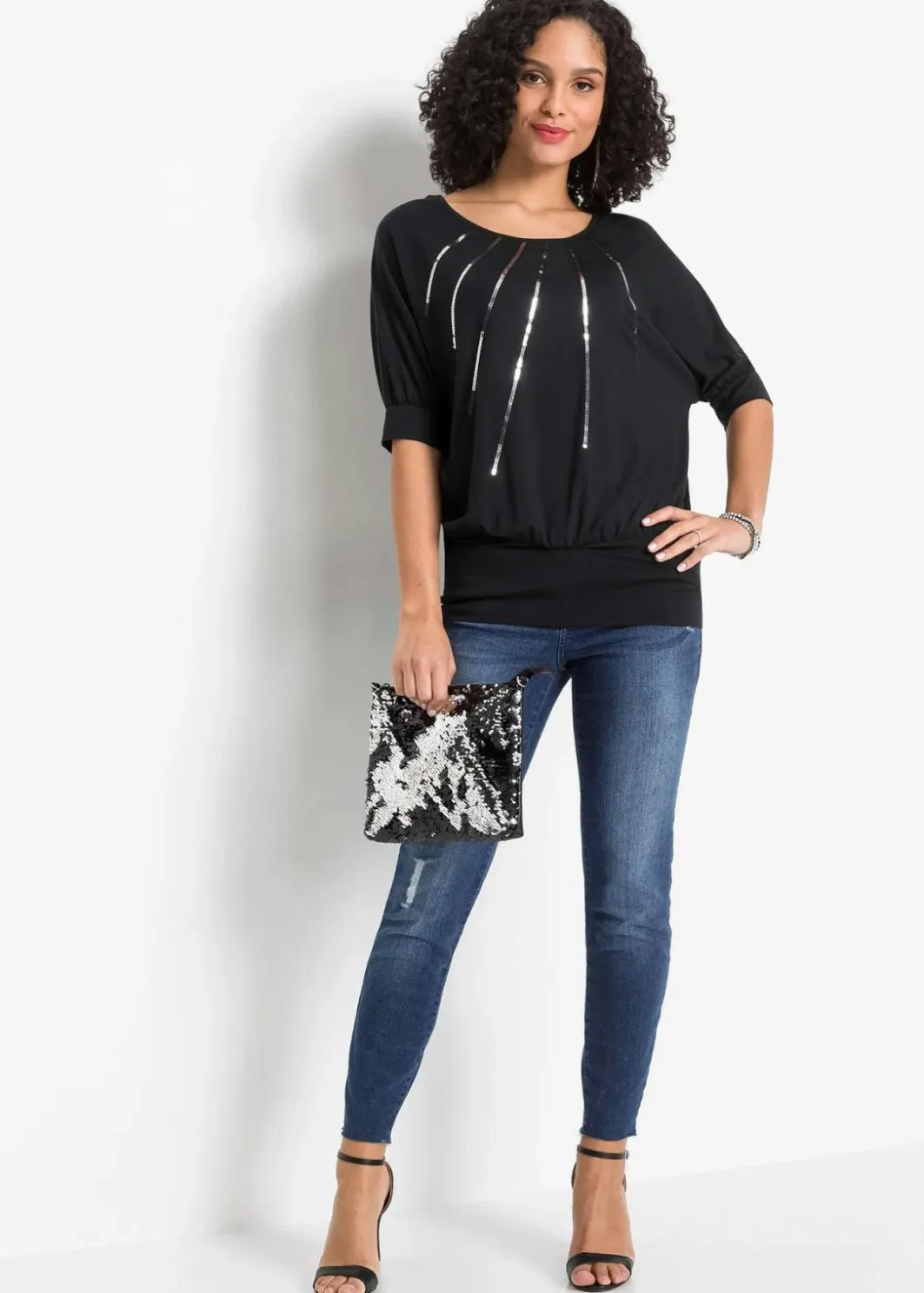 Shirt aus fließendem Viskose-Mix Damen Nachhaltigere Materialien|Shirts & Tops