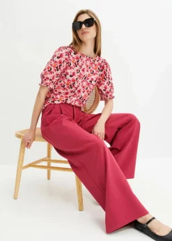 Outlet Shirt aus leichtem Crêpe Damen Shirts & Tops|Nachhaltigere Materialien