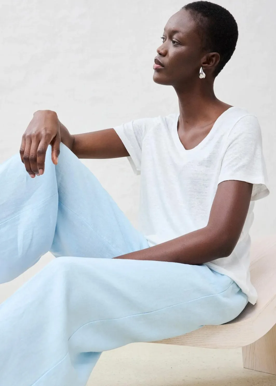 Hot Shirt aus reinem Leinen Damen Shirts & Tops|Premium