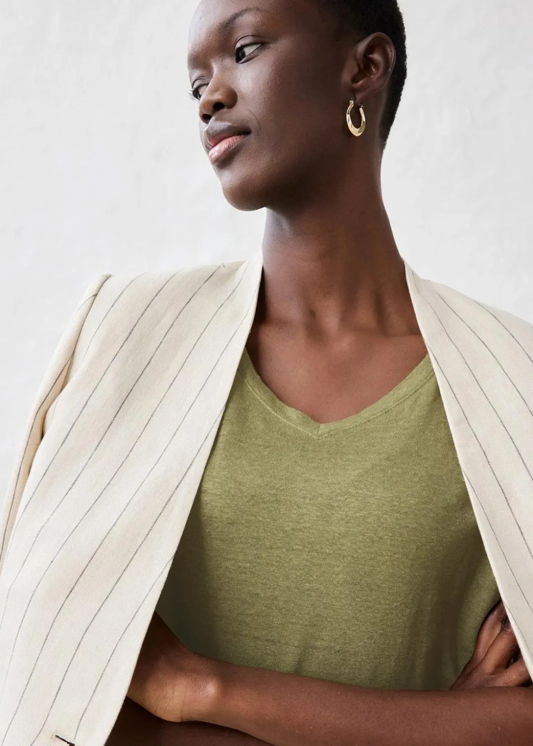 Damen bonprix Premium|Shirts & Tops|Shirt aus reinem Leinen