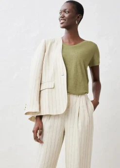 Damen bonprix Premium|Shirts & Tops|Shirt aus reinem Leinen