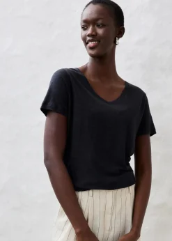 Outlet Shirt aus reinem Leinen Damen Premium|Shirts & Tops