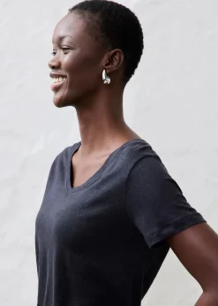 Outlet Shirt aus reinem Leinen Damen Premium|Shirts & Tops