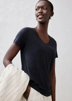 Outlet Shirt aus reinem Leinen Damen Premium|Shirts & Tops