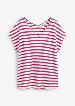 Damen bonprix Premium|Shirts & Tops|Shirt aus reinem Leinen mit Fledermausärmeln