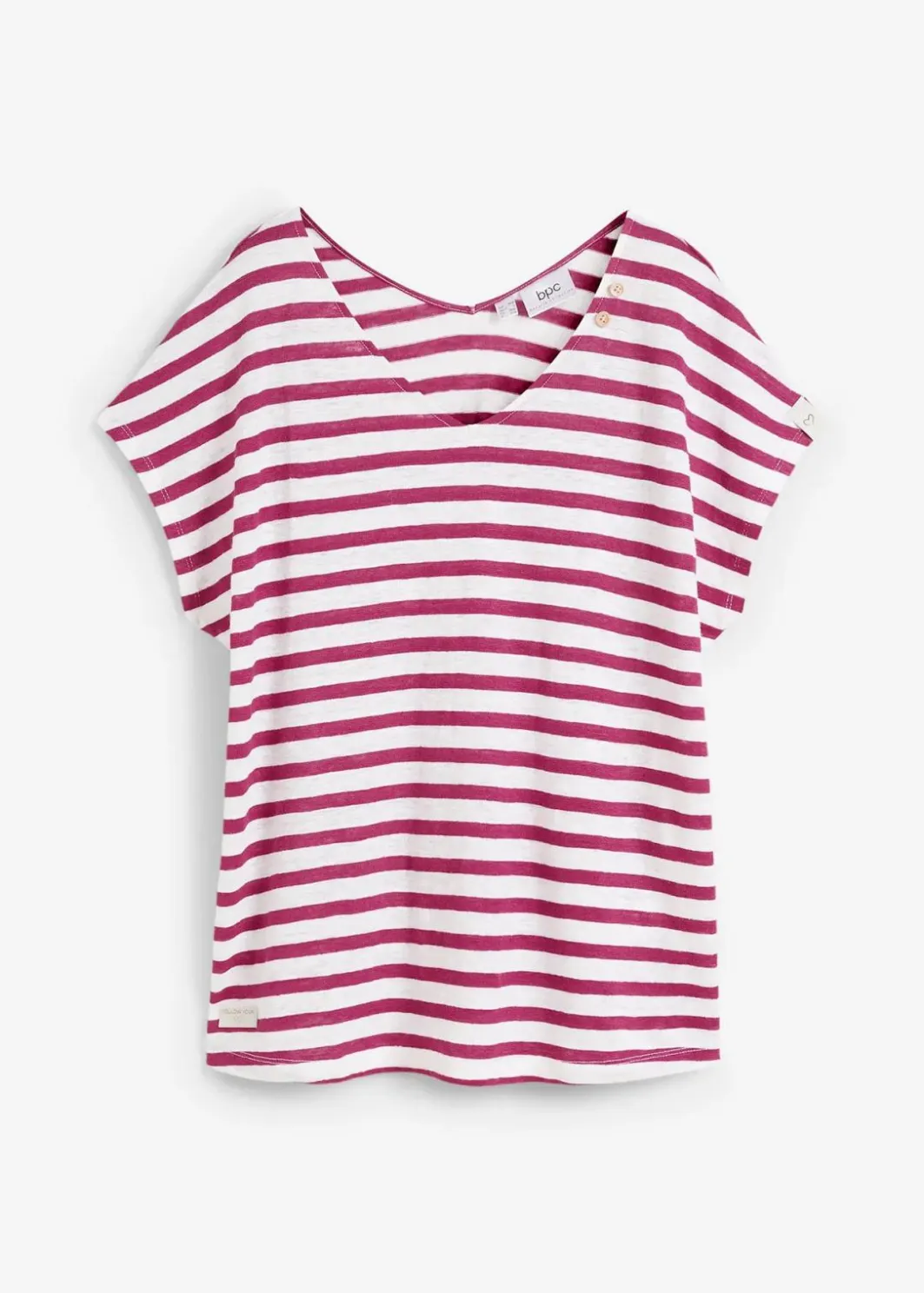 Damen bonprix Premium|Shirts & Tops|Shirt aus reinem Leinen mit Fledermausärmeln