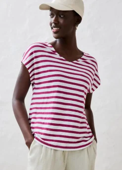 Damen bonprix Premium|Shirts & Tops|Shirt aus reinem Leinen mit Fledermausärmeln