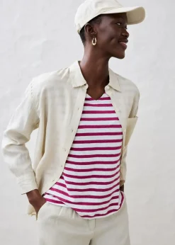 Damen bonprix Premium|Shirts & Tops|Shirt aus reinem Leinen mit Fledermausärmeln